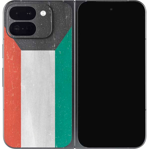 Kuwait Flag Distressed Google Pixel 9 Pro Fold Skin
